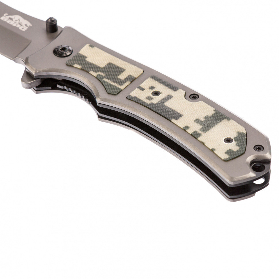 Нож туристический, складной, 210/85 мм, система Liner-Lock, с накладкой G10 на рукоятке Барс - фото 4 - id-p207772388