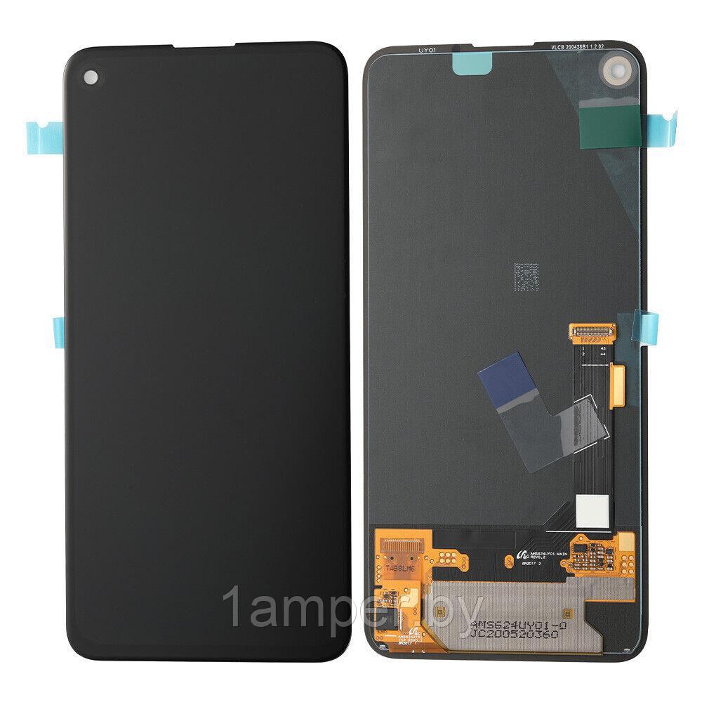 Дисплей Original для HTC Google Pixel 4A 5G В сборе с тачскрином Черный - фото 1 - id-p211193464