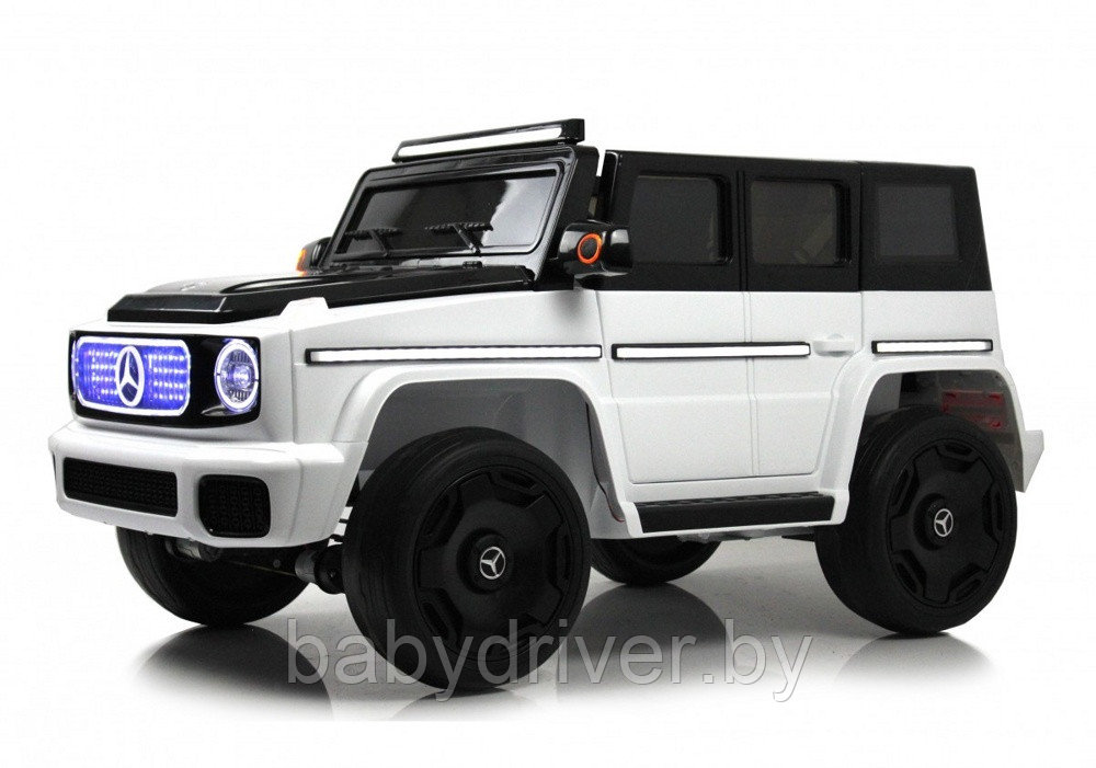 Детский электромобиль RiverToys Mercedes-Benz EQG E222EE (белый) Полноприводный