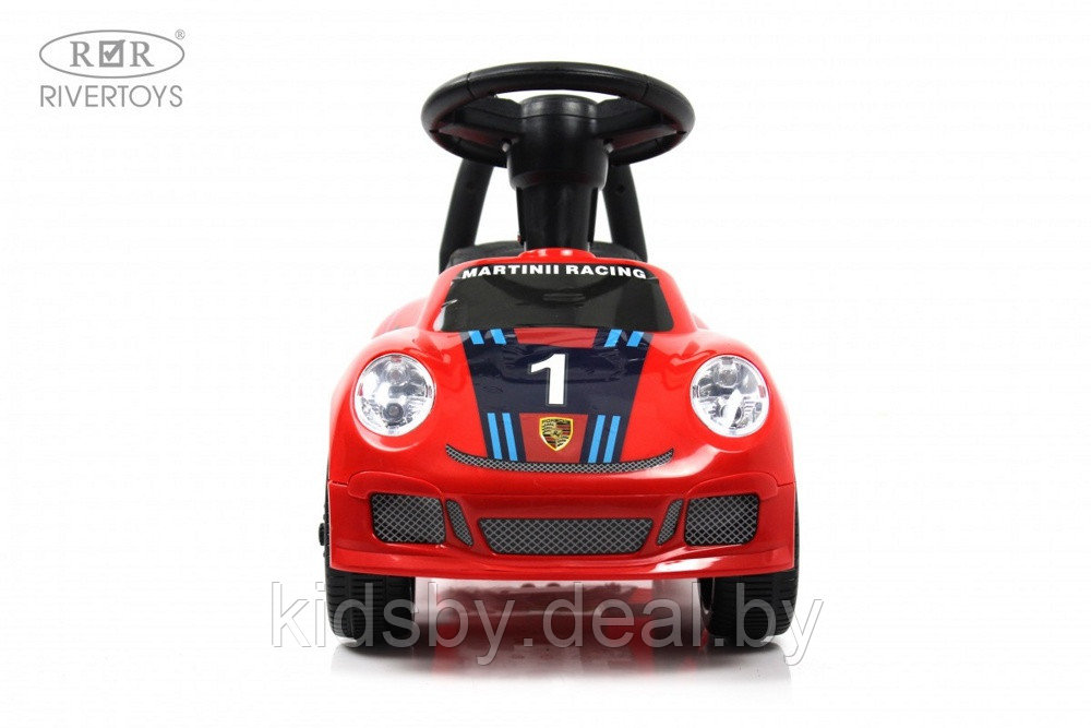 Детский толокар RiverToys F005FF (красный Porsche - фото 2 - id-p211197120