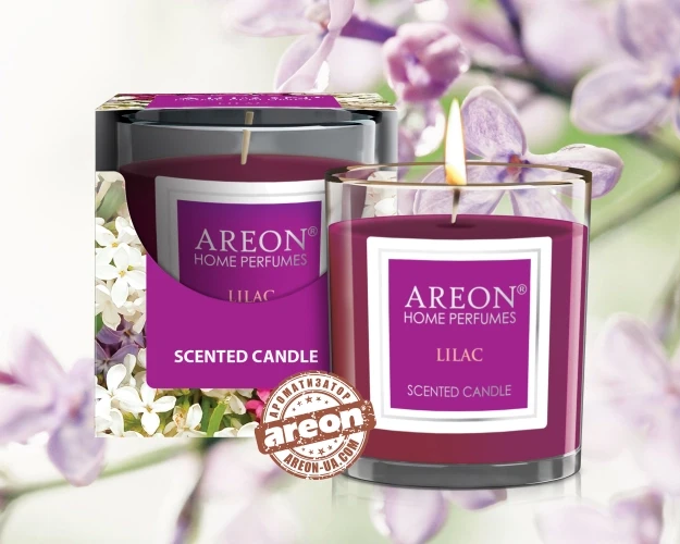 Lilac Ароматическая свеча AREON Home Perfumes, 120г - фото 1 - id-p211202284