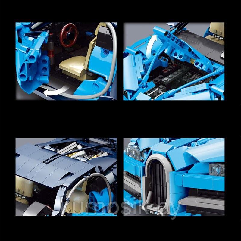 Конструктор Leier 50028 Technician Спорткар Bugatti Chiron 1233 деталей - фото 6 - id-p211202274