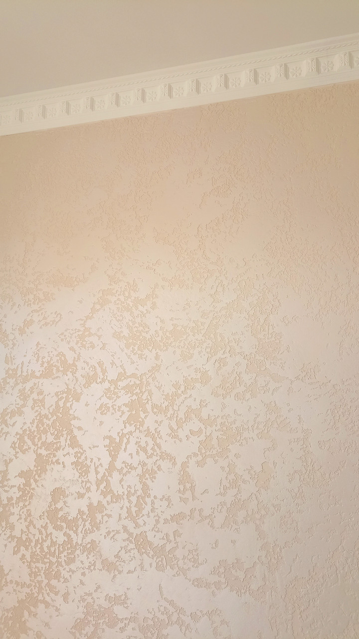 Нанесение декоративной штукатурки на стены лепнину потолок - фото 9 - id-p10854904