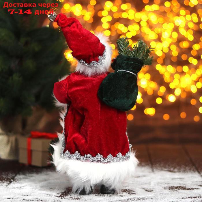 Дед Мороз "В красной шубке с новогодним венком" 16х30 см - фото 3 - id-p211175739