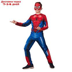 Карнавальный костюм "Человек Паук", куртка, брюки, головной убор, р.28, рост 110 см