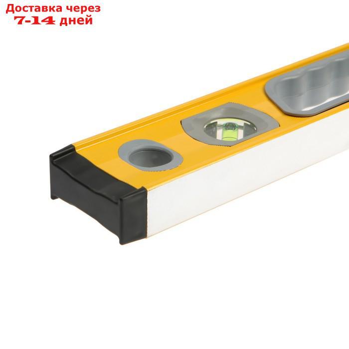 Уровень алюминиевый магнитный TUNDRA, фрезерованный, эргономичные ручки, 3 глазка, 600 мм - фото 6 - id-p211174583