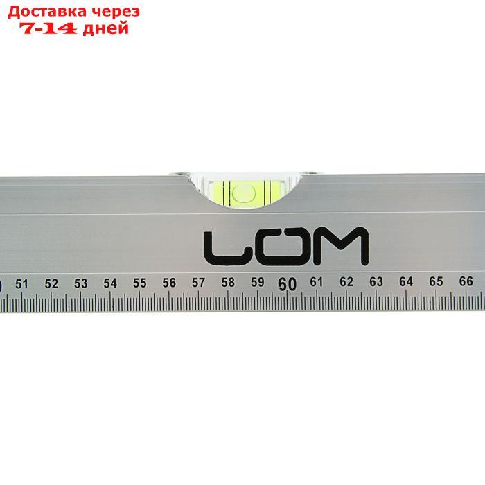 Уровень алюминиевый LOM, 2 глазка, линейка, 1200 мм - фото 3 - id-p211174593