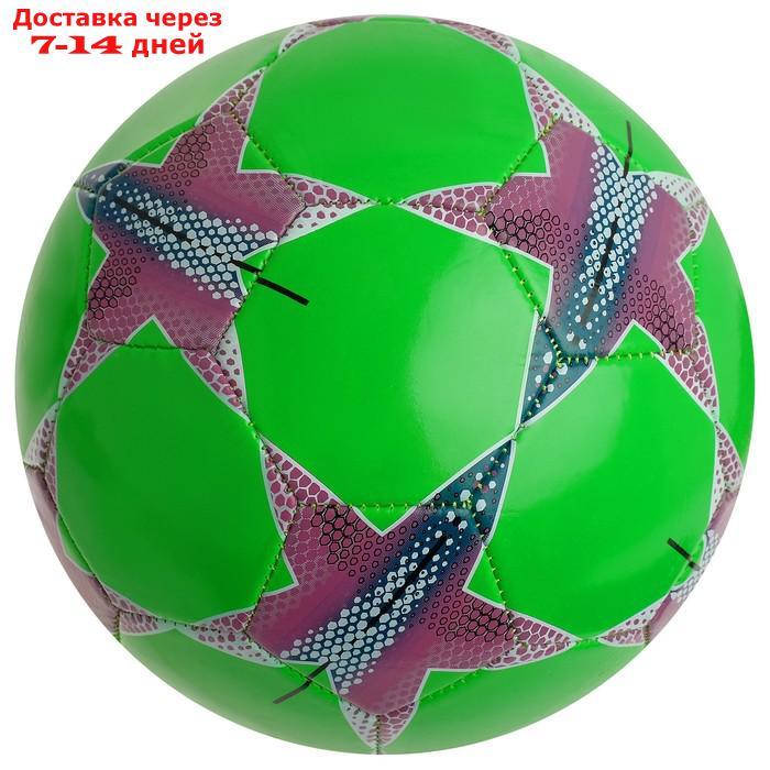 Мяч футбольный, размер 5, 32 панели, PVC, 2 подслоя, машинная сшивка, 260 г, МИКС - фото 2 - id-p211176323