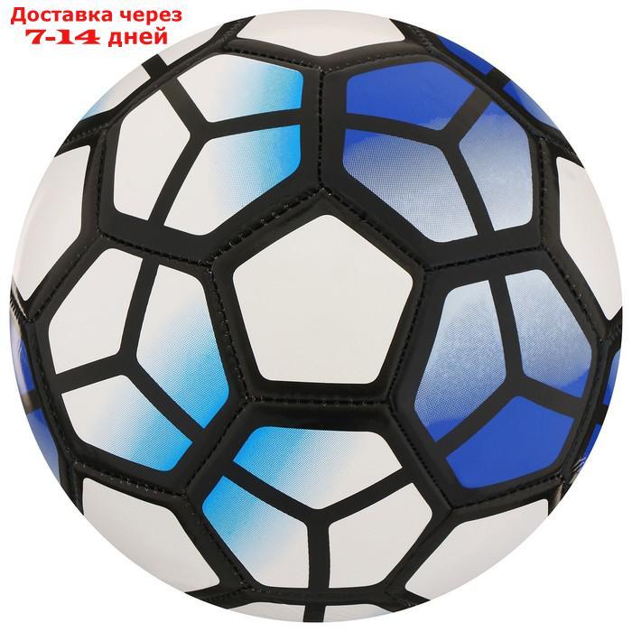 Мяч футбольный, размер 5, 32 панели, PVC, 2 подслоя, машинная сшивка, 260 г, МИКС - фото 3 - id-p211176323