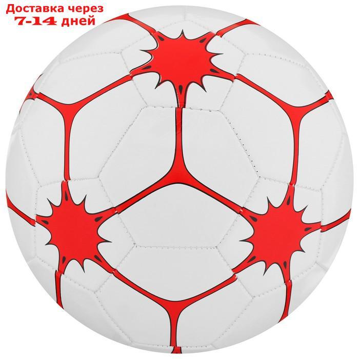 Мяч футбольный, размер 5, 32 панели, PVC, 2 подслоя, машинная сшивка, 260 г, МИКС - фото 7 - id-p211176323