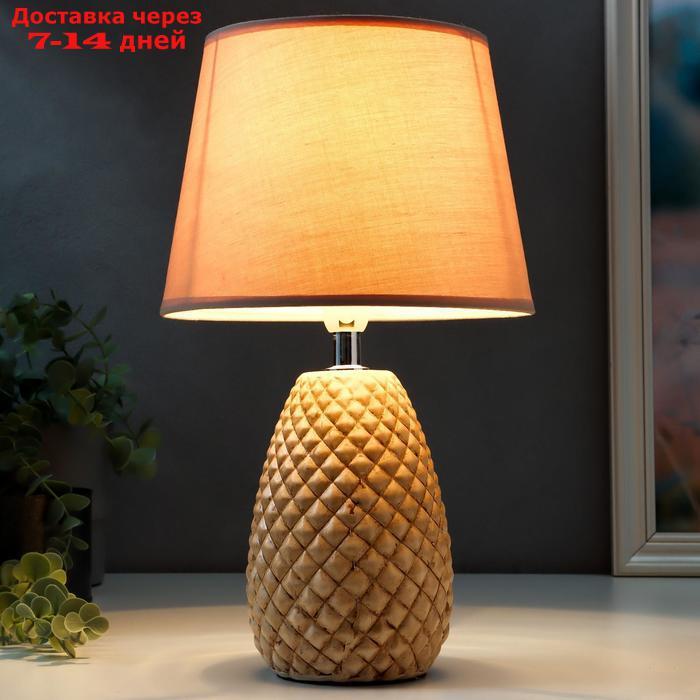 Лампа настольная 16026/1 E14 40Вт коричнево-серый 20х20х33,5 см - фото 1 - id-p211173347