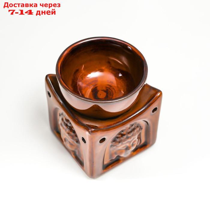 Аромалампа керамика "Голова будды на кубе" МИКС 8,4х6,8х6,8 см - фото 7 - id-p211176826