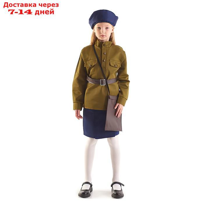 Костюм военного "Лётчица", 3-5 лет, рост 104-116 см - фото 1 - id-p211176833