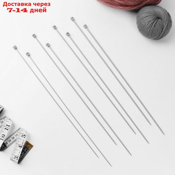 Спицы для вязания, с тефлоновым покрытием, d = 2-7 мм, 35 см, 10 пар в пенале - фото 2 - id-p211177267