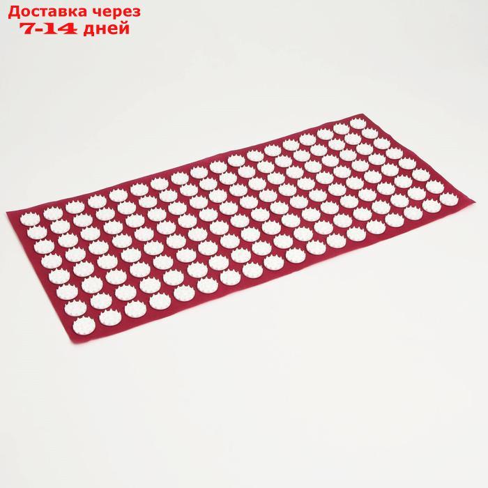 Аппликатор Кузнецова, 144 колючки, спантекс, красный, 260 х 560 мм