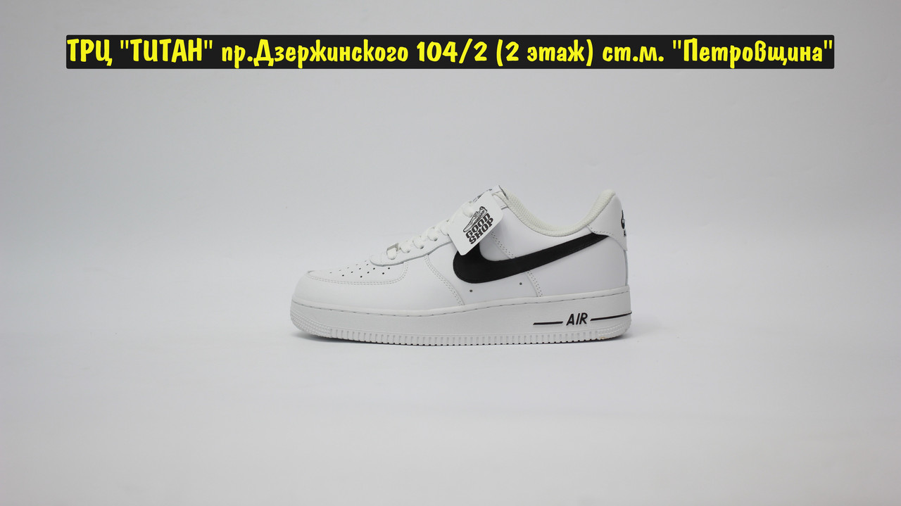 Кроссовки Nike Air Force 1`07 CL White Black - фото 3 - id-p151443725
