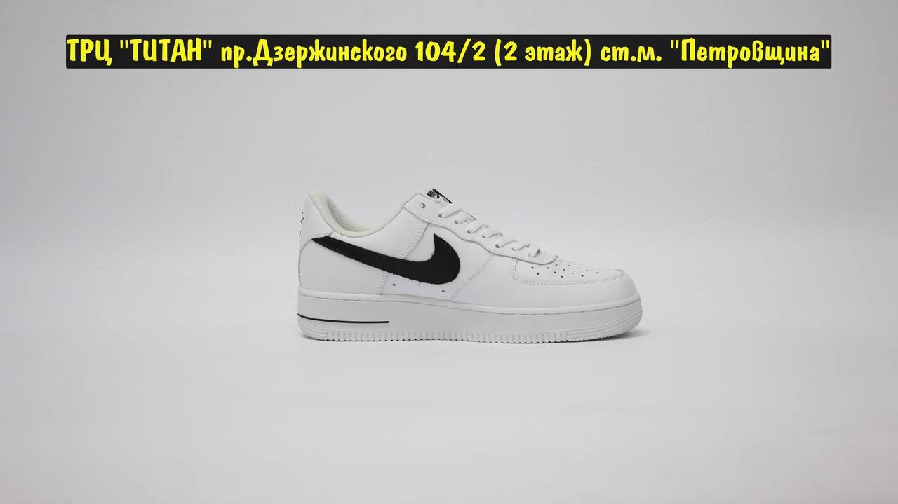 Кроссовки Nike Air Force 1`07 CL White Black - фото 5 - id-p151443725