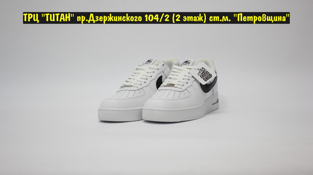 Кроссовки Nike Air Force 1`07 CL White Black - фото 2 - id-p151443725