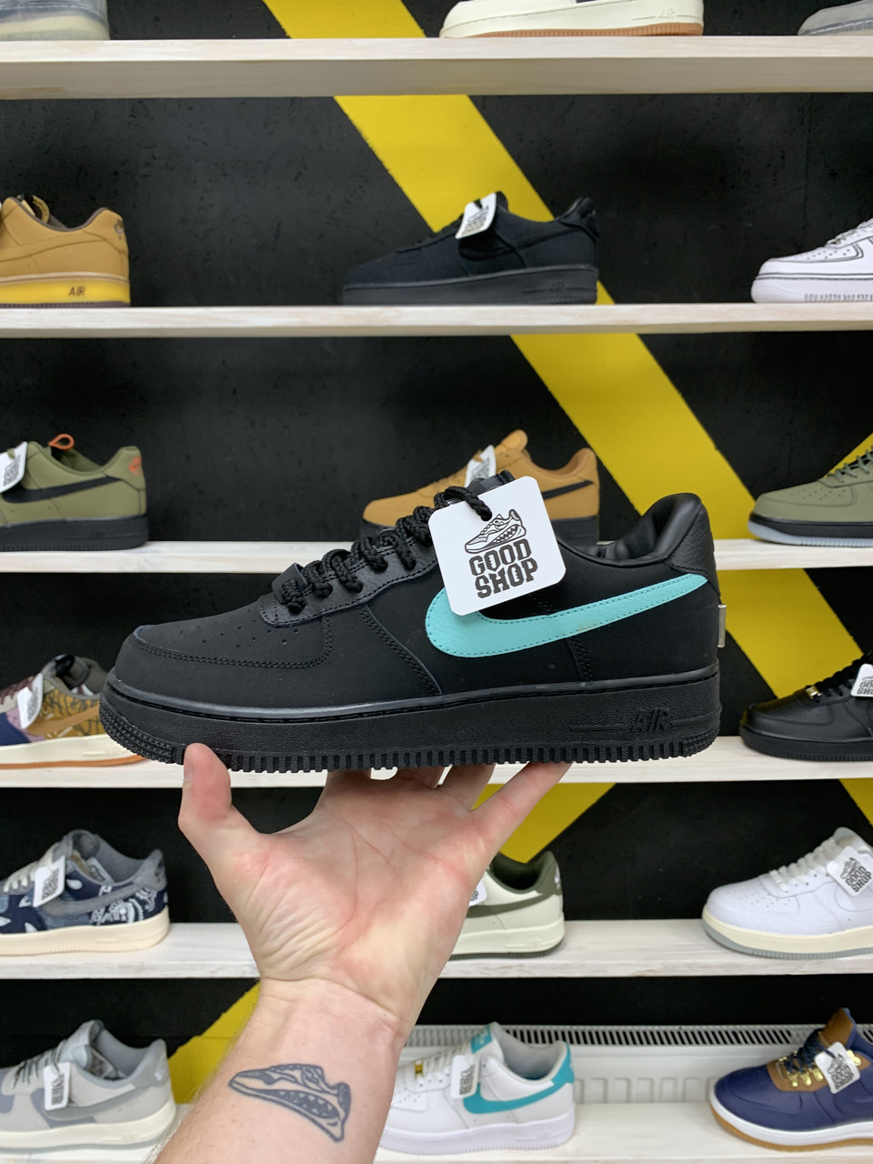 Кроссовки Nike Air Force 1 Low x Tiffany & Co Black Blue