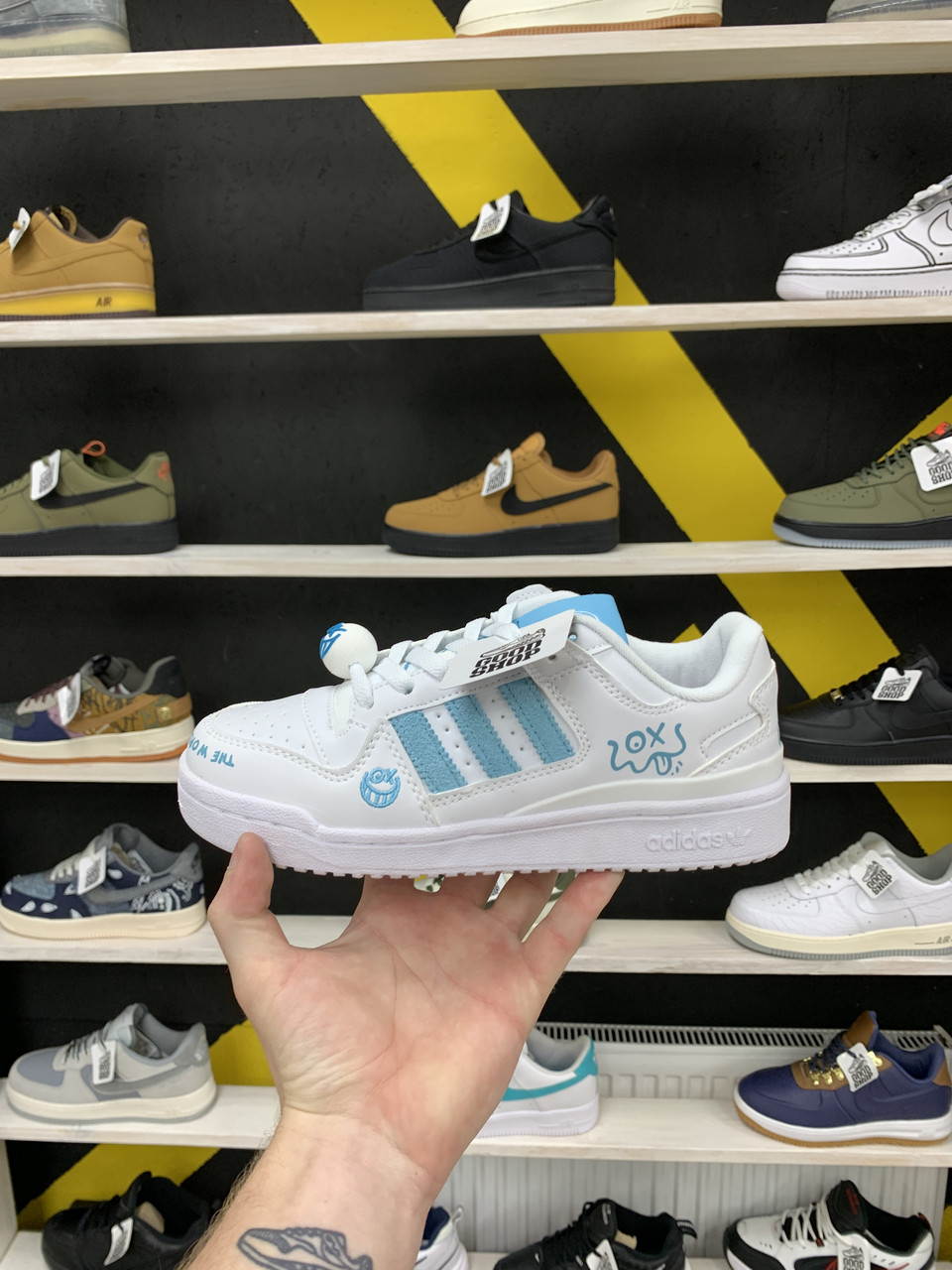 Кроссовки Adidas x Andre Saraiva Forum Low White Blue