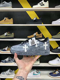 Кроссовки Nike Air Force 1 Low x Chrome Hearts Grey White