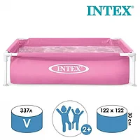 Каркасный бассейн INTEX MINI FRAME детский 122х122х30 см