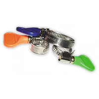 Хомут червячный затяжной нержавеющий с пластиковым замком типа "бабочка" (барашек) BRADAS 10-16мм, BSGRIP
