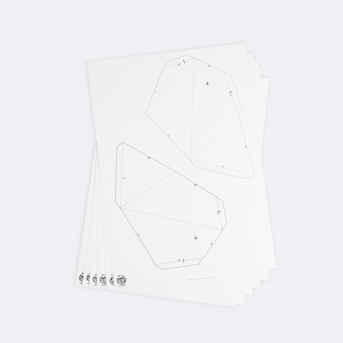 Набор для создания 3D полигональной фигуры «Ёлочка» - фото 3 - id-p211205143