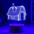 3D светильник «Сказочный домик» LED белый, 3 режима цвета - фото 3 - id-p211205148