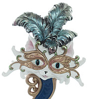 Фигурка сувенирная «Кошка в маске с перьями» (полирезина) 36*19 см