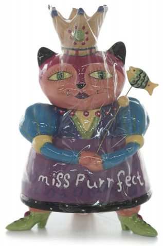 Фигурка сувенирная керамическая Miss Purrfeckt 13*10 см - фото 1 - id-p211207008