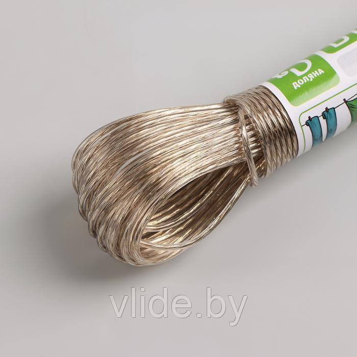 Верёвка бельевая с металлической нитью Доляна, d=2 мм, длина 20 м, цвет МИКС - фото 4 - id-p211207925