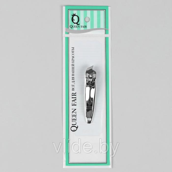 Кусачки-книпсер маникюрные, скошенное лезвие, 6 см, цвет серебристый - фото 4 - id-p211207931