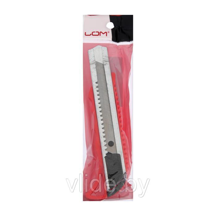 Нож универсальный LOM, металлическая направляющая, пластиковый корпус, 18 мм 1818328 - фото 3 - id-p141292510