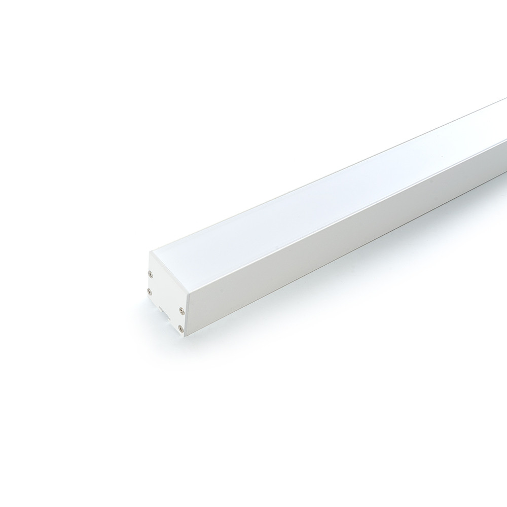 Профиль алюминиевый накладной белый CAB256 для светодиодной ленты 2000*35*35мм - фото 1 - id-p211255906