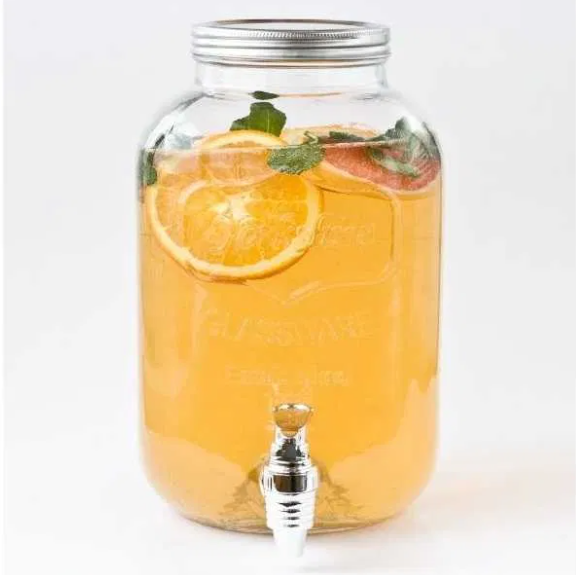Лимонадник (диспенсер для напитков) стеклянный 4 л - фото 4 - id-p185122949