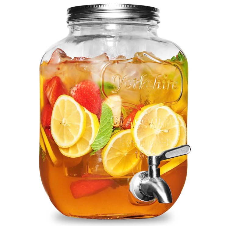 Лимонадник (диспенсер для напитков) стеклянный 4 л - фото 6 - id-p185122949