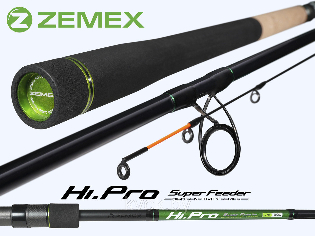 Удилище фидерное ZEMEX HI-PRO Super Feeder 11 ft 3.3м до 60 гр. - фото 5 - id-p211256516