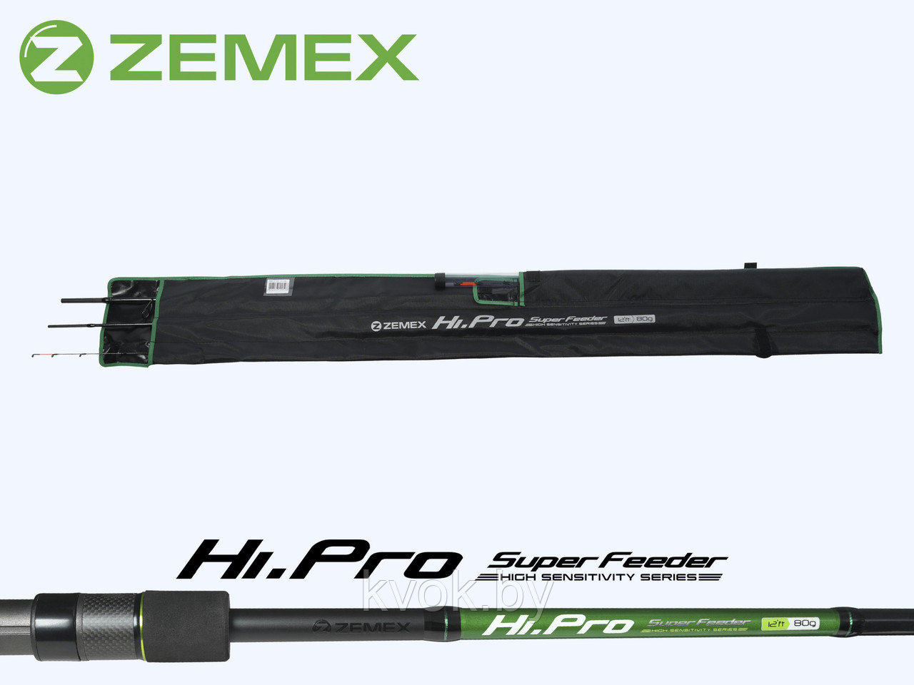 Удилище фидерное ZEMEX HI-PRO Super Feeder 13 ft 3.9м до 110 гр. - фото 3 - id-p211257039