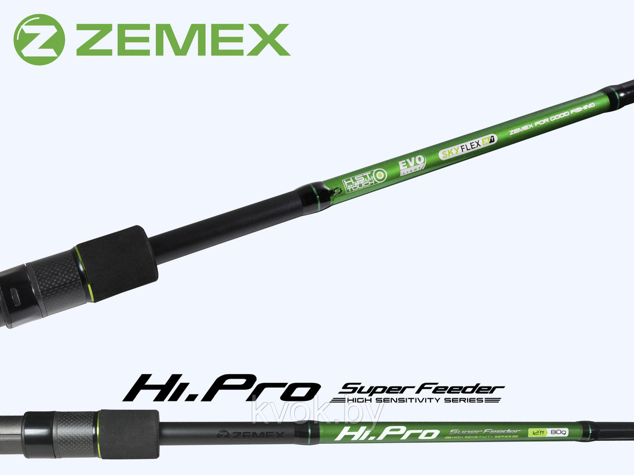 Удилище фидерное ZEMEX HI-PRO Super Feeder 13 ft 3.9м до 90 гр. - фото 2 - id-p211257055