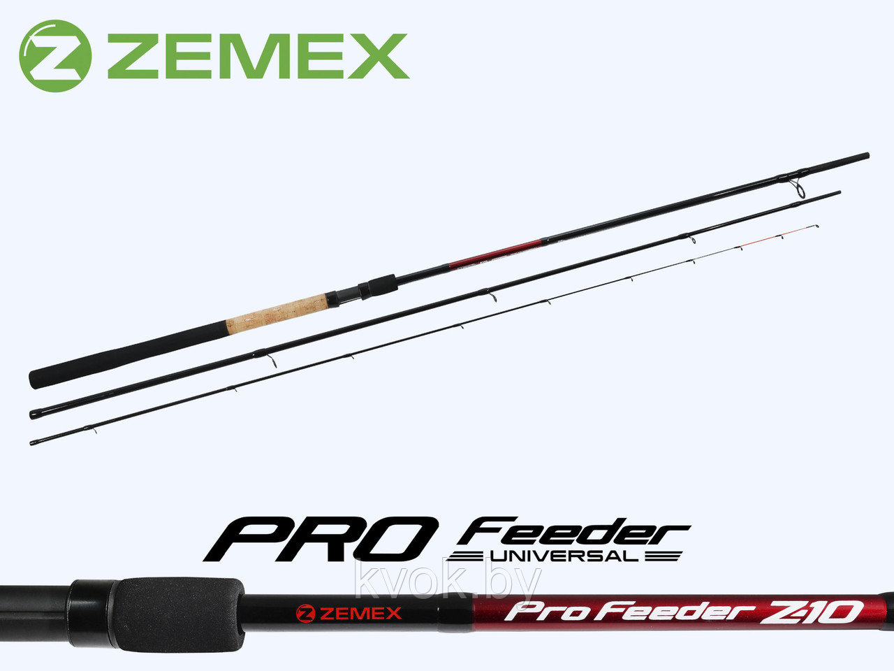 Удилище фидерное ZEMEX PRO Feeder Z-10 11 ft 3.3м до 40 гр. - фото 1 - id-p211257058