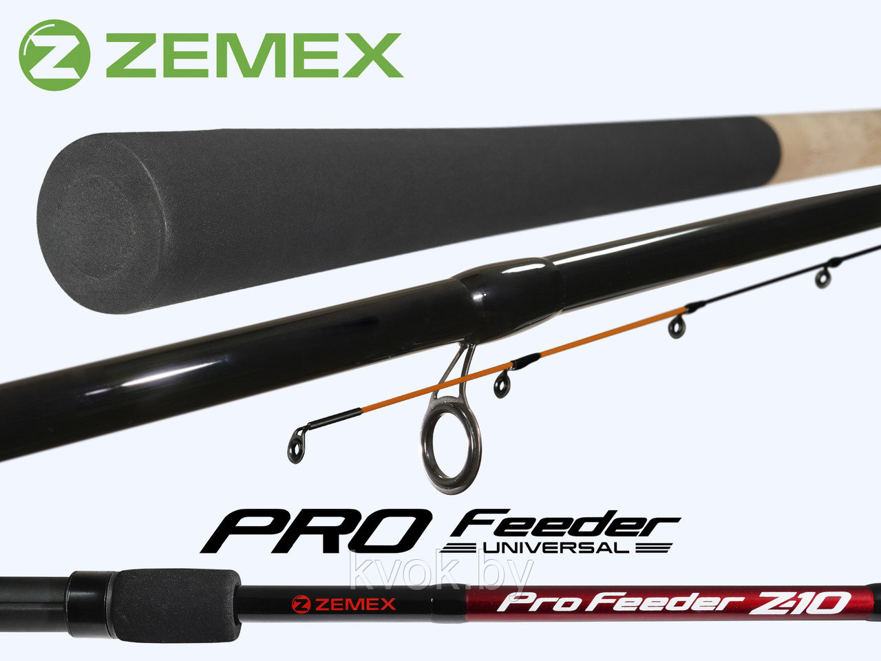 Удилище фидерное ZEMEX PRO Feeder Z-10 11 ft 3.3м до 40 гр. - фото 5 - id-p211257058