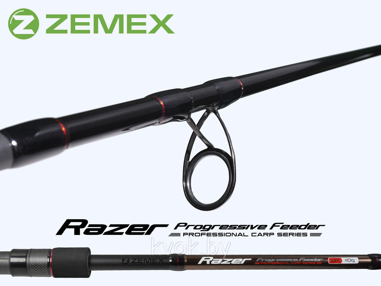 Удилище фидерное ZEMEX RAZER Method Feeder 13 ft 3.9м до 140 гр. - фото 4 - id-p211260135