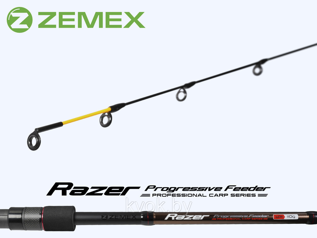 Удилище фидерное ZEMEX RAZER Method Feeder 13 ft 3.9м до 140 гр. - фото 6 - id-p211260135