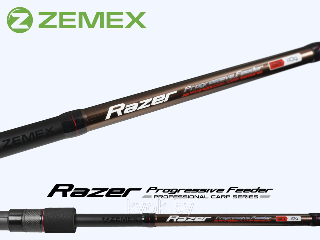 Удилище фидерное ZEMEX RAZER Method Feeder 13 ft 3.9м до 140 гр. - фото 3 - id-p211260135