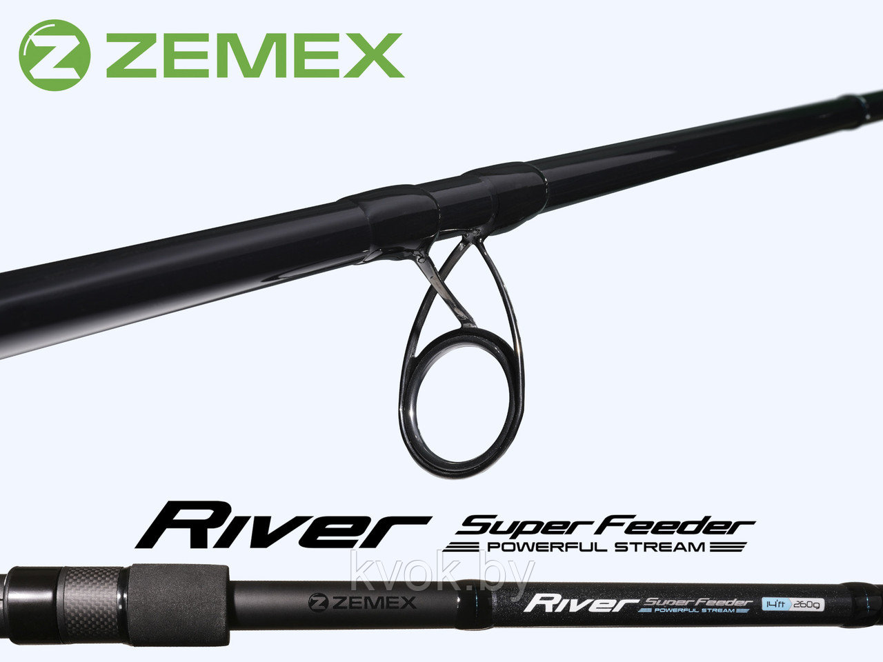 Удилище фидерное ZEMEX RIVER Super Feeder 12 ft 3.6м до 150 гр. - фото 2 - id-p211260141