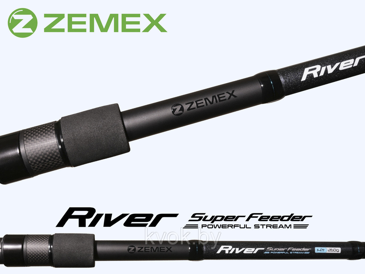 Удилище фидерное ZEMEX RIVER Super Feeder 12 ft 3.6м до 150 гр. - фото 5 - id-p211260141