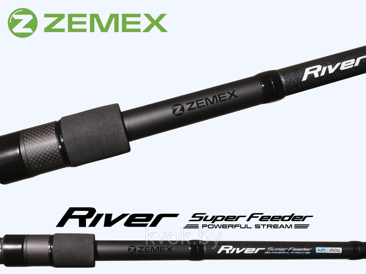 Удилище фидерное ZEMEX RIVER Super Feeder 13 ft 3.9м до 180 гр. - фото 5 - id-p211260145