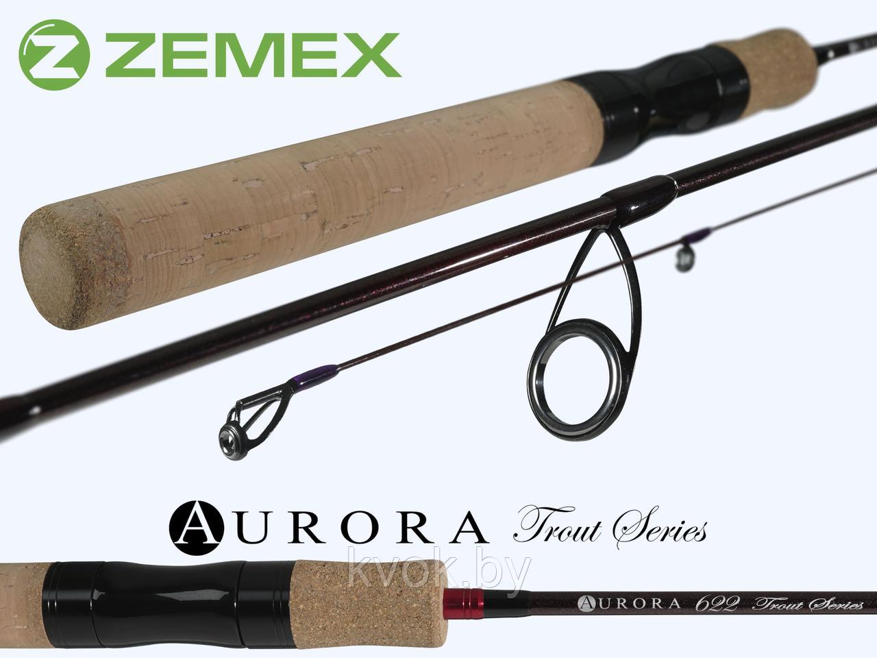 Спиннинг ZEMEX AURORA 662UL 1.98 м тест: 0.5-6 гр. 94 гр