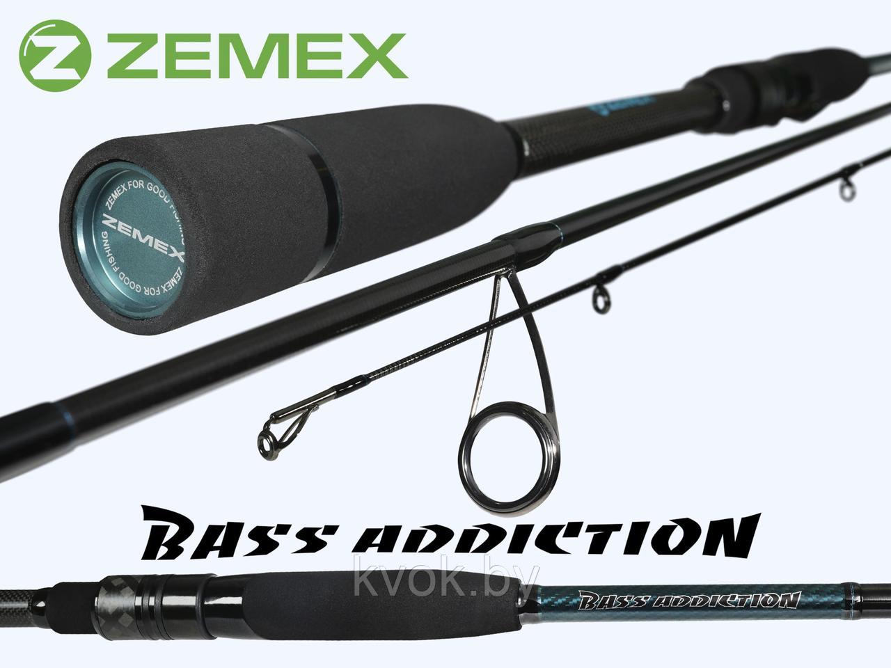 Спиннинг ZEMEX BASS ADDICTION 662M 1.98 м тест: 6-21 гр. 118 гр